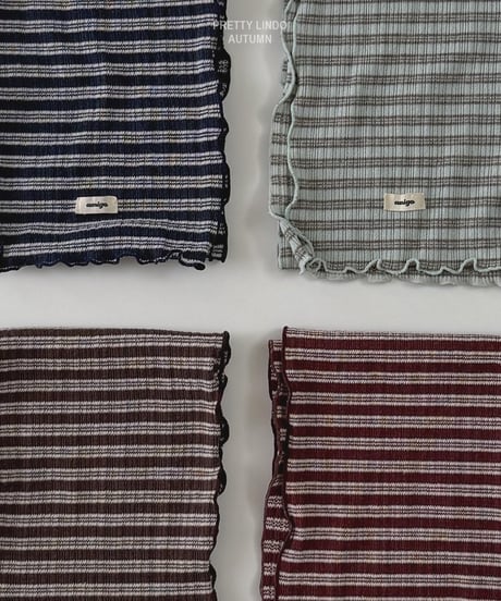 75[予約]LINDO border scarf