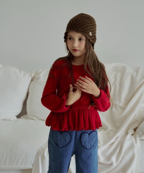 23[予約]momoann holty frill t