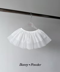 64[予約]bunny powder tutu layered skirt