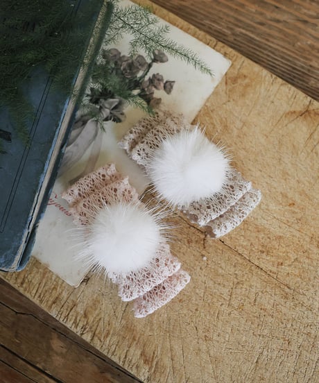 41[予約]FLO madeleine mink pair hairpins