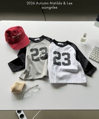 23[予約]matilda&lee 23 colorblock raglan tee