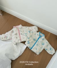 38[予約]ninibello flower petals area tumble jacket
