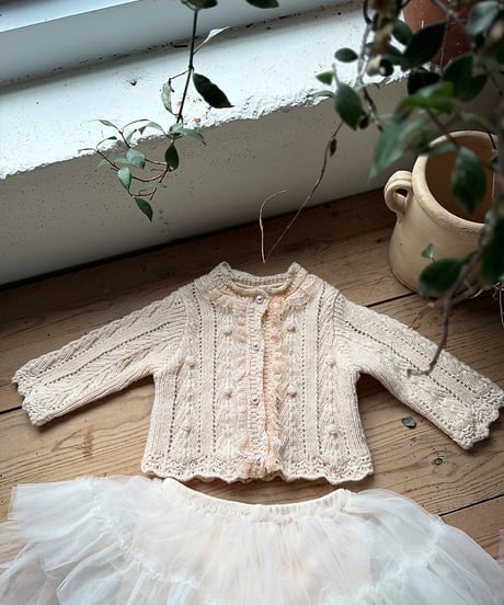 4[予約]marron elle knit cardigan(XS-L)