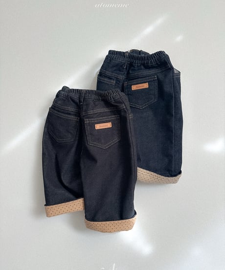 39[予約]atomeme non fade roll-up denim