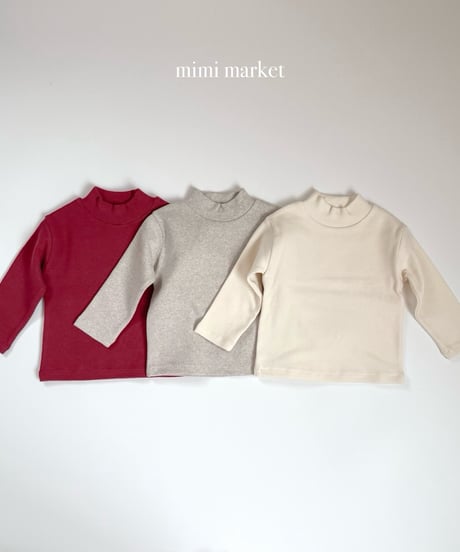 6[予約]mimi market peach turtleneck