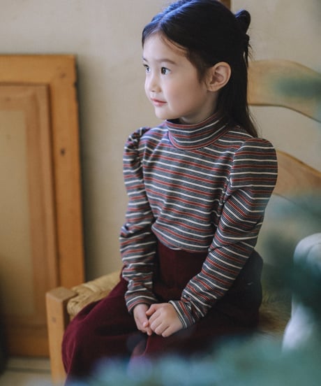 2[予約]mon Atelier mellow stripe t