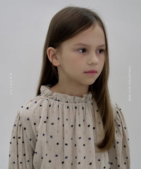 10[予約]ROSETTE dot puff blouse(＋junior)