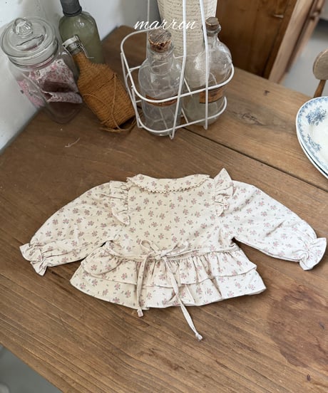 15[予約]marron french blouse(XS-L)