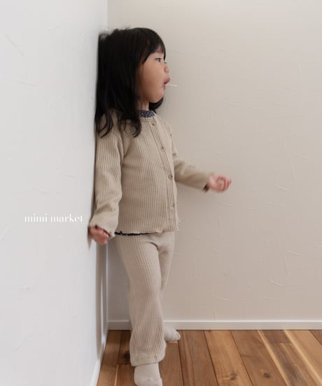 36[予約]mimi market liz rib cardigan