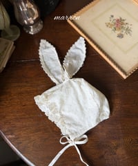 59[予約]marron rabbit bonnet