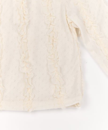 11[予約]送料無料 the beige ruffle tee