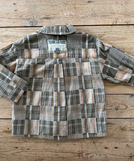 23[予約]OREN oliver patchwork shirt