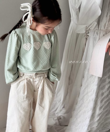 21[予約]poisson ribbon stone pants