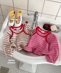 13[予約]second moment berry stripe tee