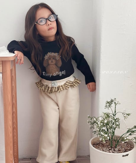 31[予約]poisson check frill pants
