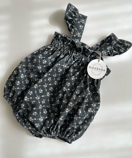 28[予約]monbebe corduroy frill romper