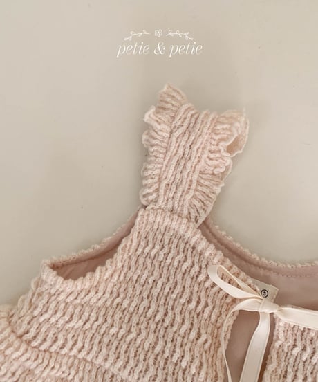 22[予約]petit&petit candy frill vest