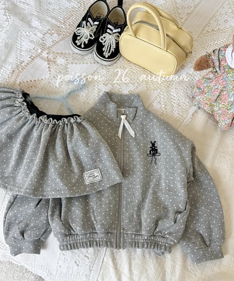 35[予約]poisson petit dot skirt