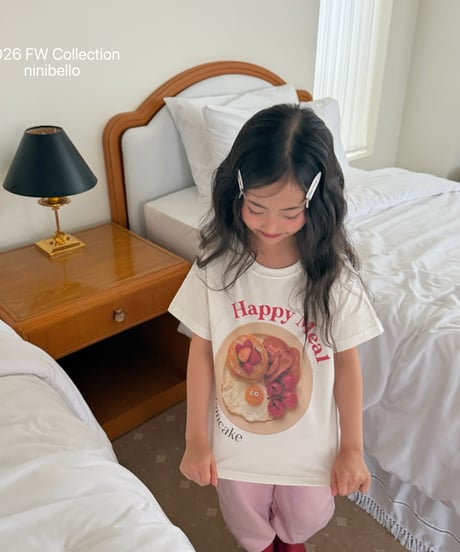 1[予約]ninibello happy meal short sleeve tee