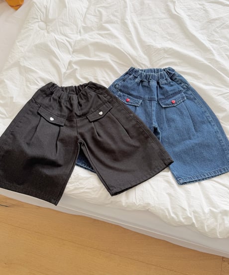 36[予約]ninibello eve wide denim pants