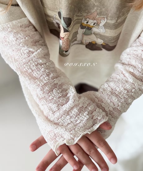 10[予約]poisson lace layered t-shirt