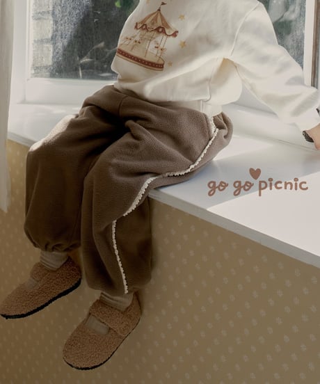 11[予約]go go picnic puppy pants