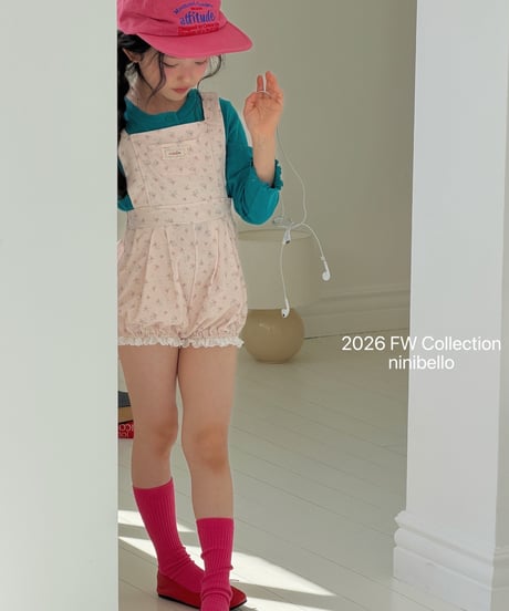 46[予約]ninibello pine pumpkin romper