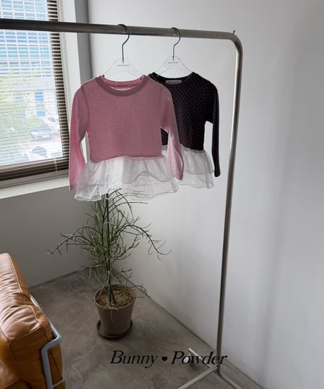 29[予約]bunny powder sha polka dot tee