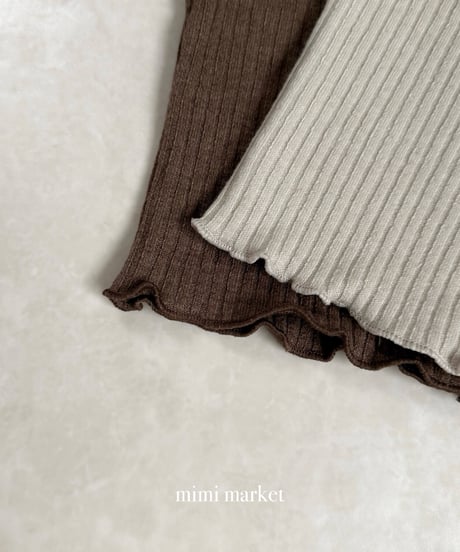 36[予約]mimi market liz rib cardigan