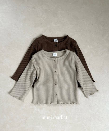 36[予約]mimi market liz rib cardigan