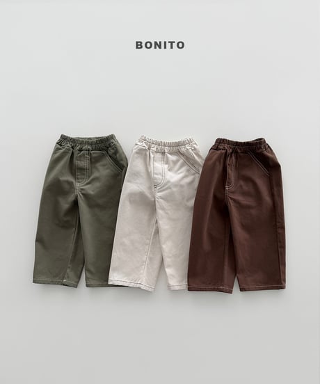 18[予約]bonito stitch cotton pants