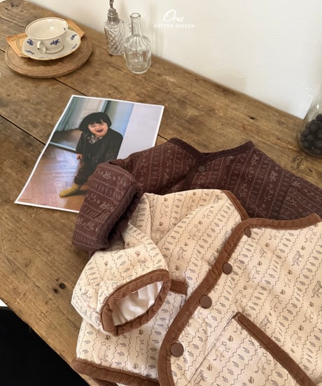 29[予約]onu picture quilted jumper