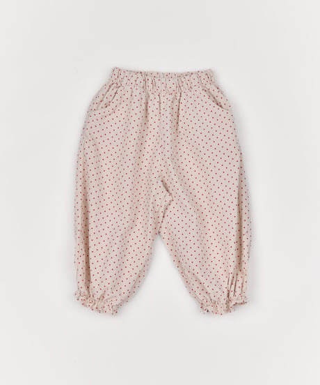 27[予約]送料無料 the beige dot frill pants
