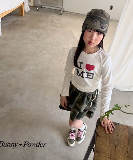 77[予約]bunny powder camo waffle beanie