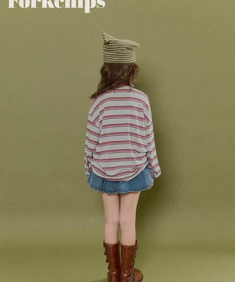 21[予約]FORKCHIPS wiggle button skirt