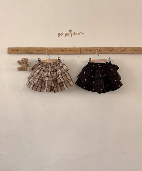 12[予約]go go picnic sweddy pants skirt