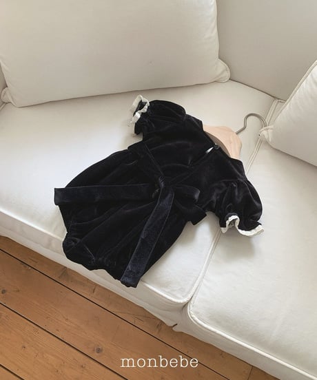 26[予約]monbebe anna velvet romper