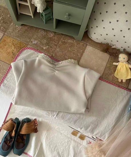 58[予約]aiai scrunchie lace inner t-shirt