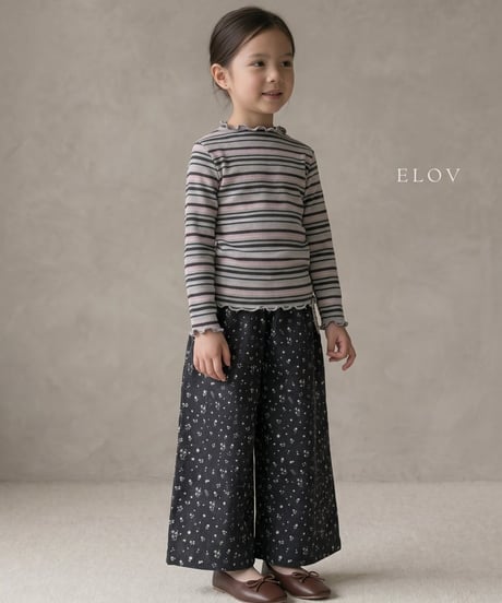 5[予約]elov&monpetitbebe risha stripe tee