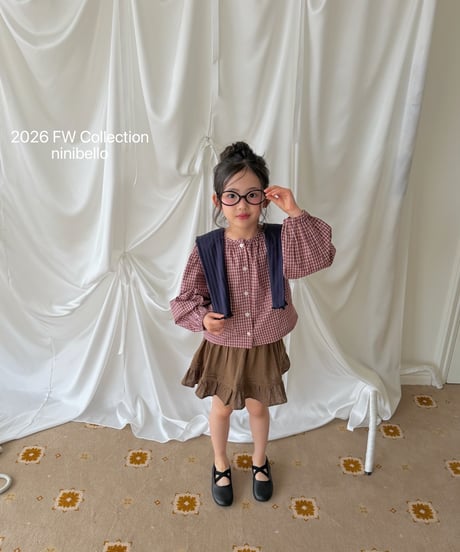 44[予約]ninibello hazel puff blouse