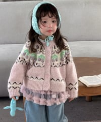 78[予約]aiai blossom nordic knit cardigan