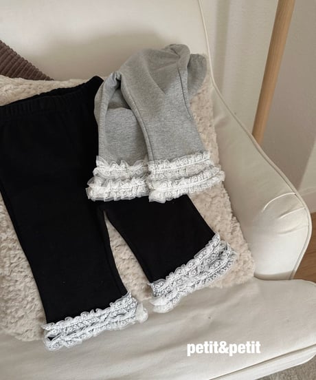 27[予約]petit&petit frill bootcut pants
