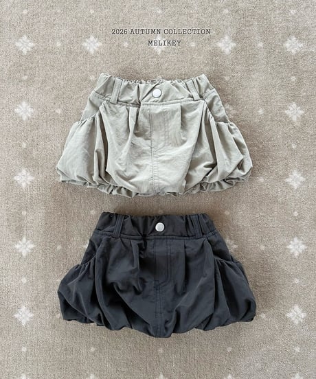 33[予約]melikey shirring pumpkin skirt