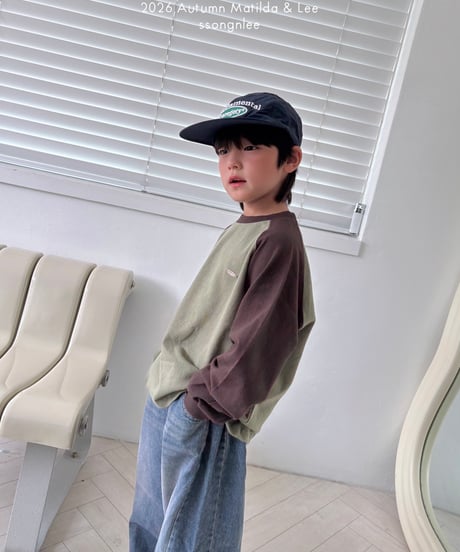 17[予約]matilda&lee color matching raglan tee