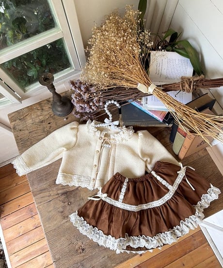 39[予約]marron suede skirt(XS-L)