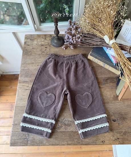35[予約]marron heart pants(XS-L)