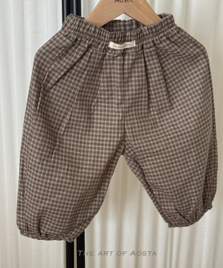 29[予約]Aosta mocha balloon pants