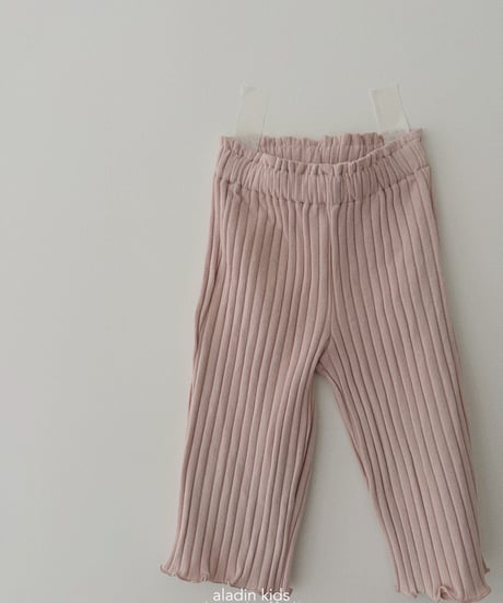 4[予約]aladin mood rib pants