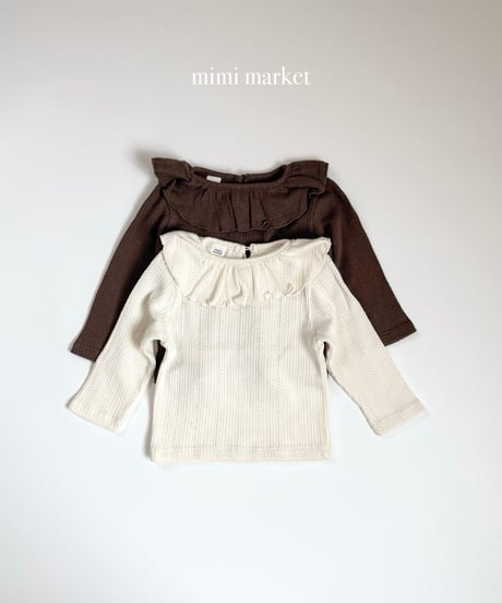 2[予約]mimi market rubby collar tee