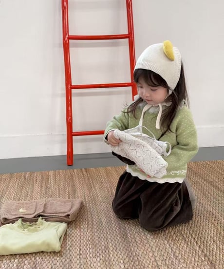 57[予約]aiai choco corduroy wide pants